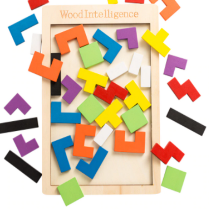 Wooden Tris Tangram Intelligent Educational Puzzle