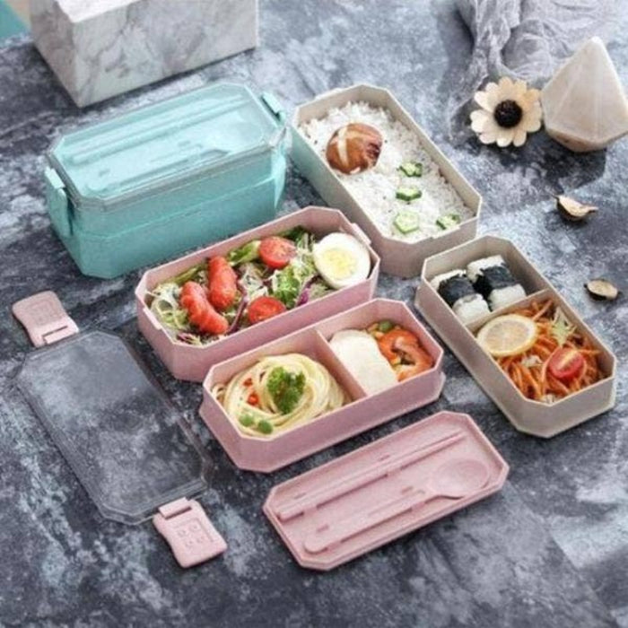 Wheat Straw Healthy Material Lunch Box-800ml