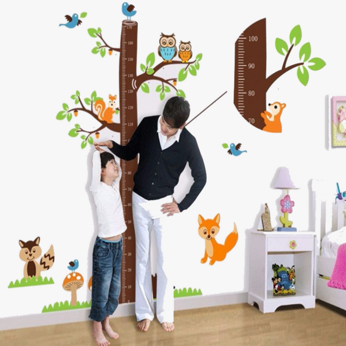 Wall Stickers Children's Room Height Squirrel Stickers