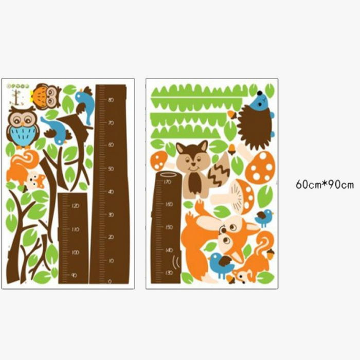 Wall Stickers Children's Room Height Squirrel Stickers