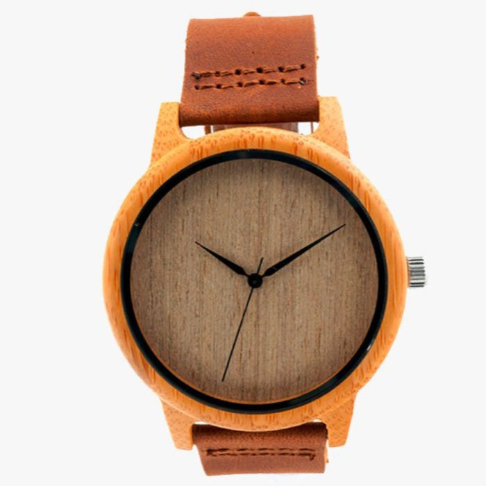 Natural Brown Wooden Watch - FREE SHIP DEALS