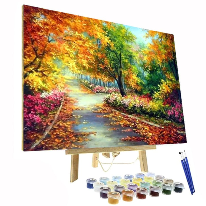 Paint By Numbers Kit - Autumn Roads