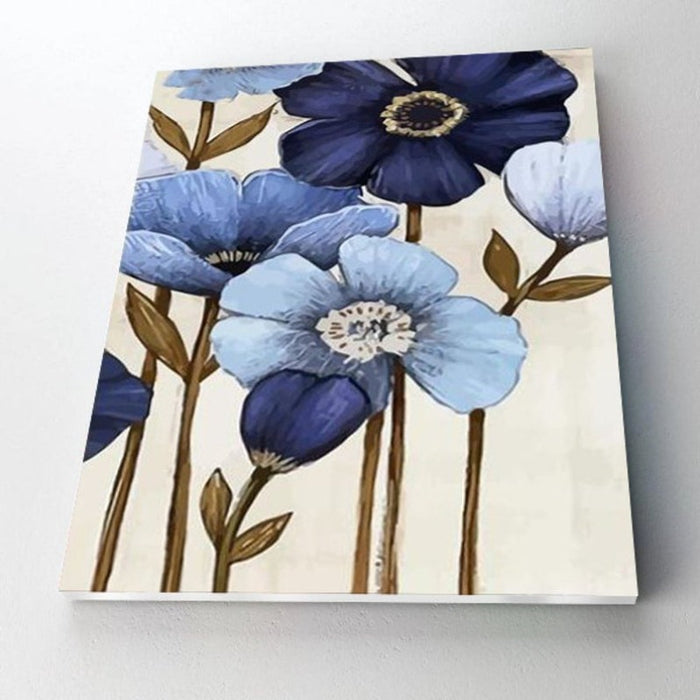 Paint By Numbers Kit - Blue Velvet Flowers