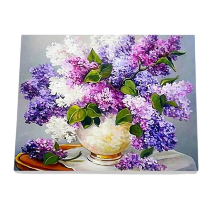 Paint By Numbers Kit - Purple Lavender Flowers