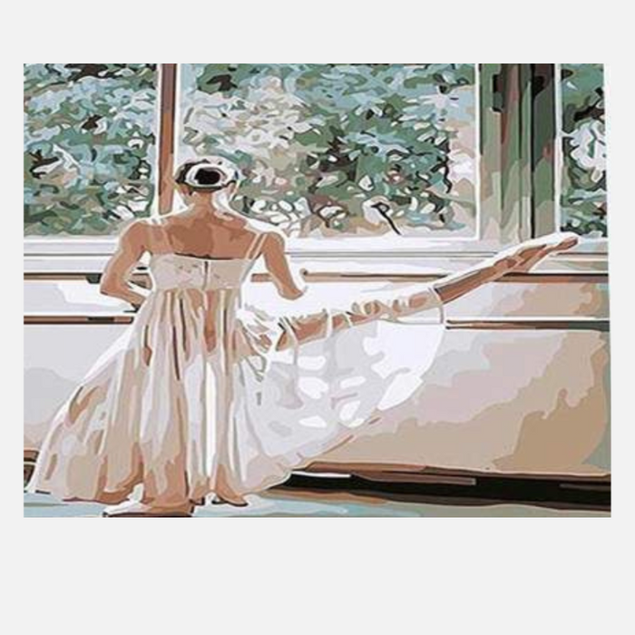 Paint By Numbers Kit - White Ballet Lady