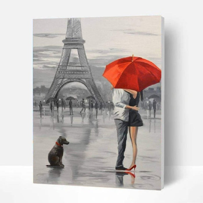 Paint By Numbers Kit - Red Love in Paris