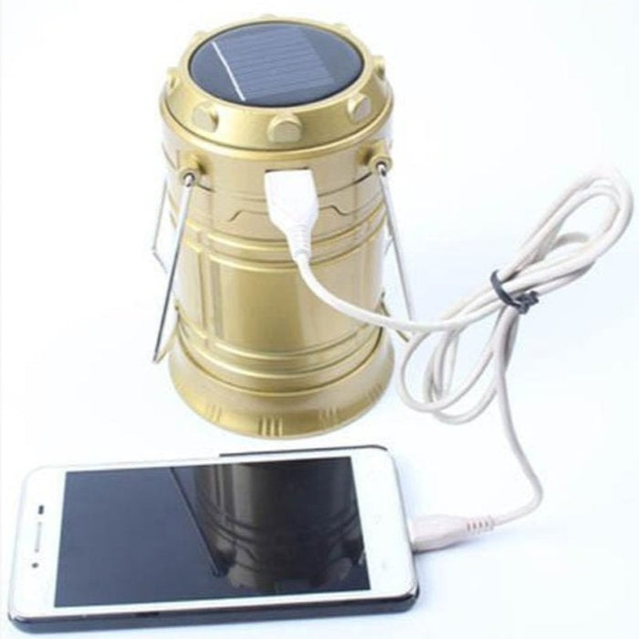 Solar Outdoor Led Camping Light With Portable Charging Power Bank