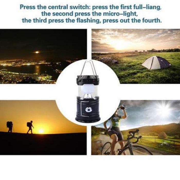 Solar Outdoor Led Camping Light With Portable Charging Power Bank