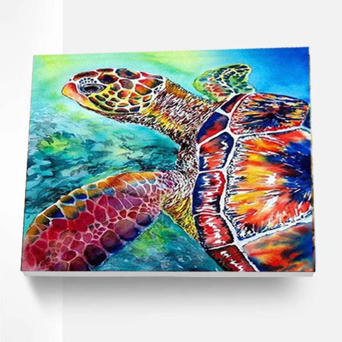 Paint By Numbers Kit - Colorful Turtle