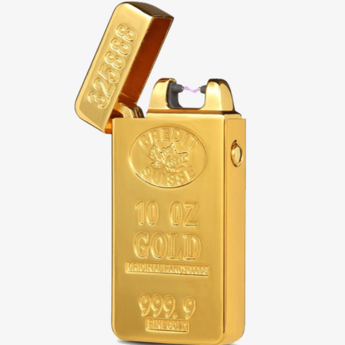 Gold Brick Rechargeable Windproof Lighter - FREE SHIP DEALS