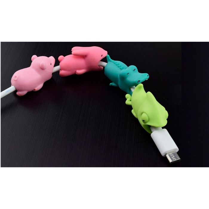 Animal Biters Cable Protectors For iPhone & Android Phones (1, 2 or 4 pack)