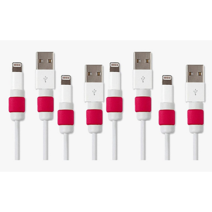 Lightning Cable Protectors - 6 Pack