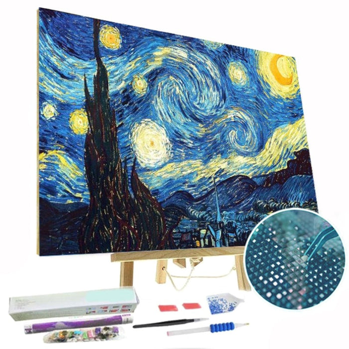 Paint By Diamonds Kit - Van Gogh Starry Night 5D