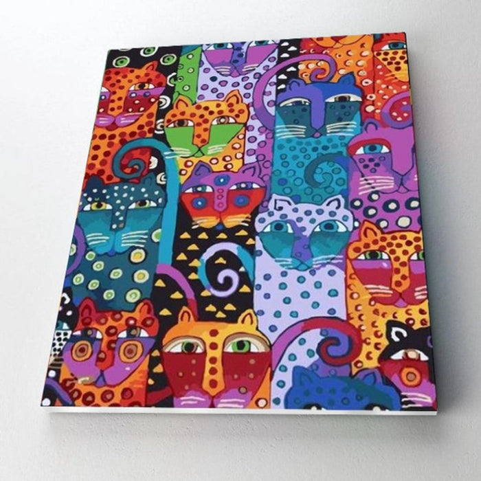 Paint By Numbers Kit - Cats & Dots