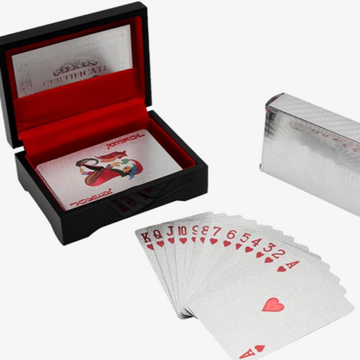 Silver Plated Playing Cards - FREE SHIP DEALS