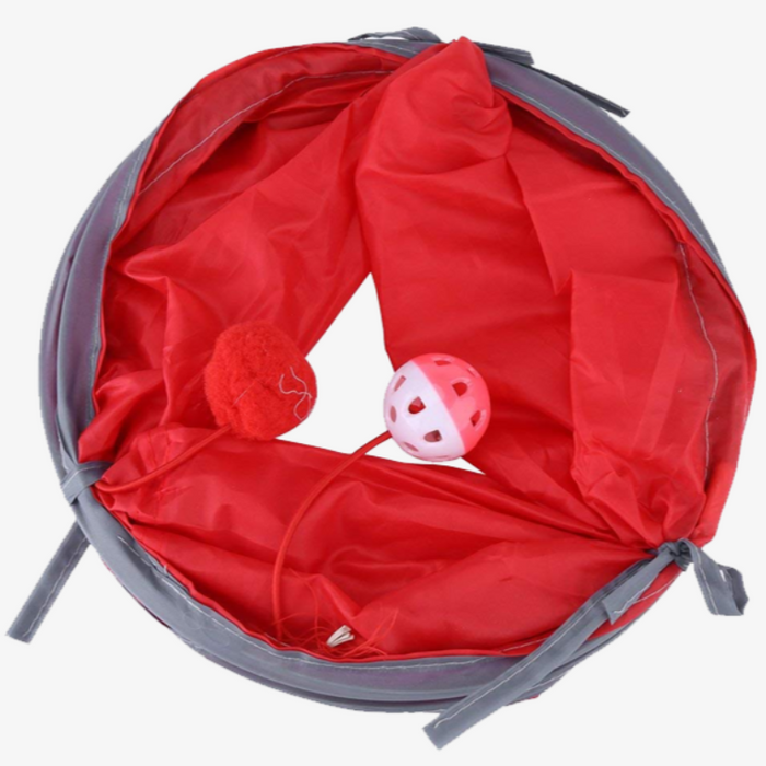 Foldable Polyester Pet Tunnel With Bell