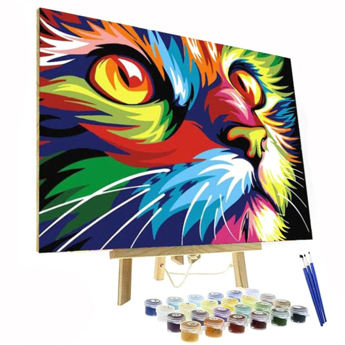 Paint By Numbers Kit - Colorful Cat