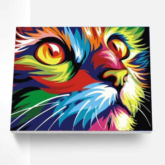 Paint By Numbers Kit - Colorful Cat