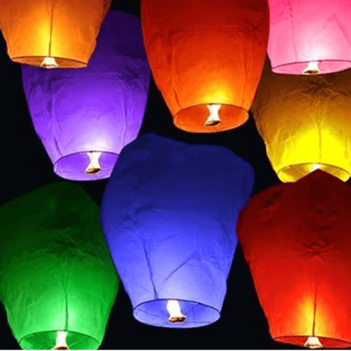 10 or 20 Pack Chinese Sky Fly Fire Lanterns - FREE SHIP DEALS