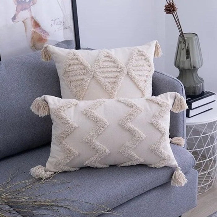 Moroccon Style Cushion Cover with Tassel, Cushion Cover for living room, Decorative Cushion cover for sofa/couch