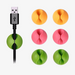 3 Pack Cable Clip Management System - Assorted Colors - FREE SHIP DEALS