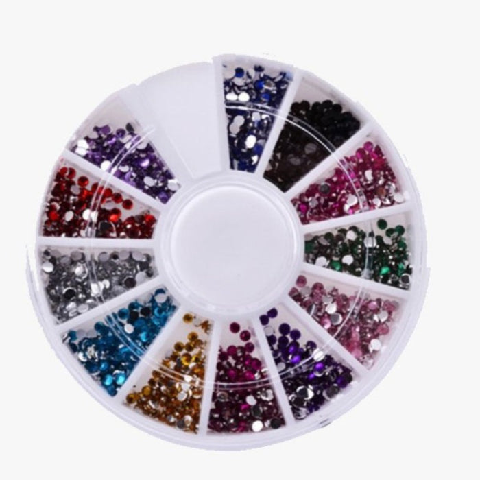 12 Color Nailart Manicure Wheels - FREE SHIP DEALS