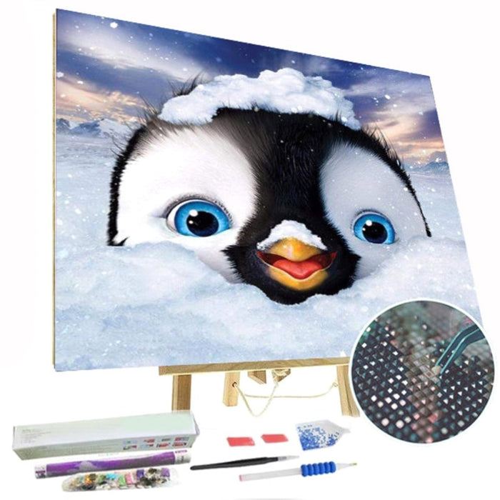 Paint By Diamonds Kit - Cute Penguin 5D