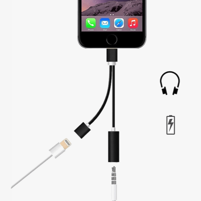2 in 1 Earphone & Lightning Adapter for iPhone - FREE SHIP DEALS