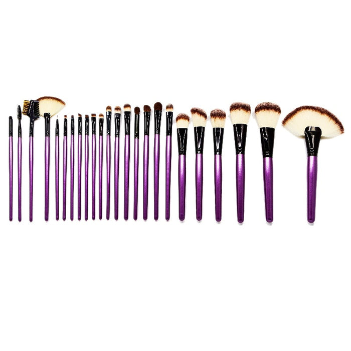 Purple Tulip 24 Piece Makeup Brush Set
