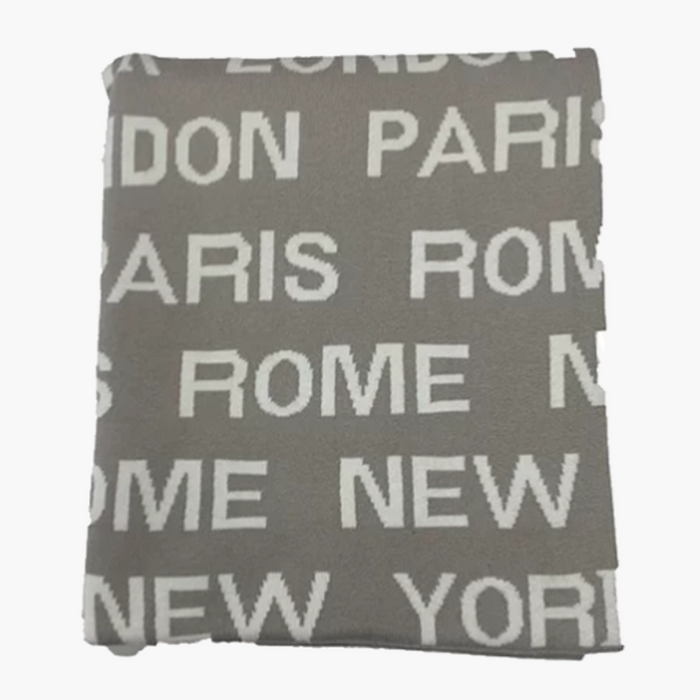 Travel The World Throw Blanket and Cushion Set