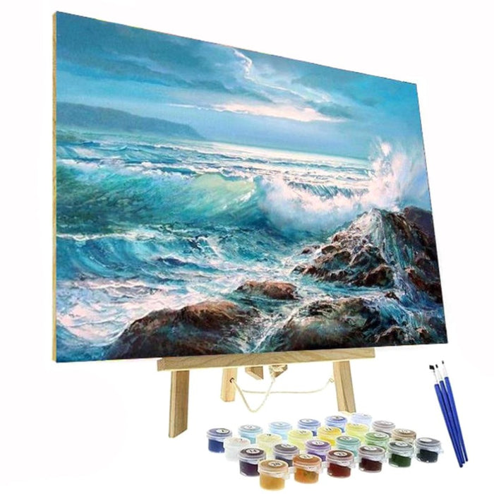 Paint By Numbers Kit - Waves Crashing